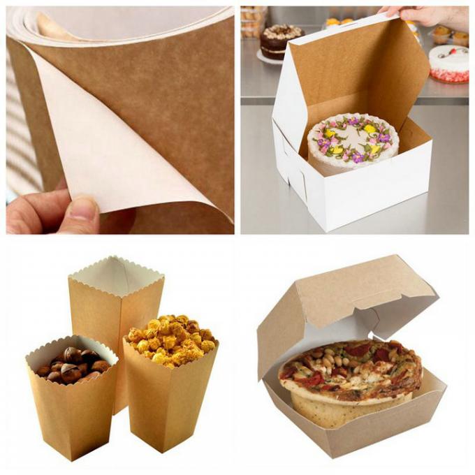 박스를 싸는 최고급의 식량을 위한 350gsm 인쇄할 수 있는 하얀 코팅된 크래프트 후방 용지