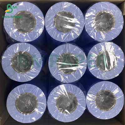 80gm 보라색 파란색 디지털 종이 CAD 플로터 롤 한쪽 흰색 610mm X 50m 2인치 코어