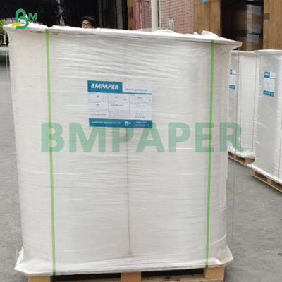 인쇄 가능한 우수한 인장 강도 28그램 백색 빨대 포장지 OBA 무첨가