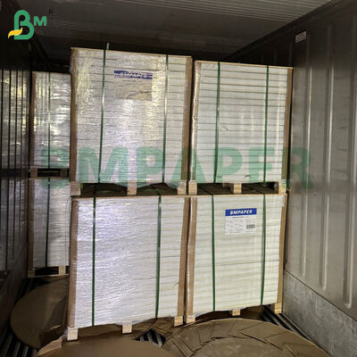 오프셋 인쇄용 12 x 18인치 300gsm 350gsm 코팅 된 1면 흰색 표지 종이판