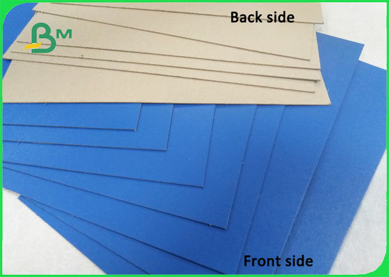 회색 뒤 1.0mm를 가진 광택 있는 파란 회화 종이 폴더 두꺼운 종이