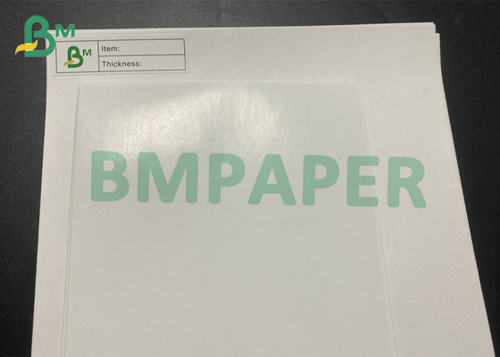 80gsm 하얀 캐스트는 셀프 점착성의 백서 명백한 인쇄 라벨 백서를 코팅했습니다