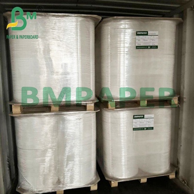 25mm x 1000m 식품 등급 포장 빨대 덩어리 롤과 함께 백지 28g