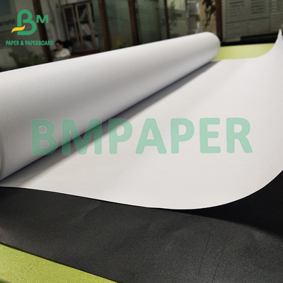 공학용 20LB 흰색 부착되지 않은 CAD 채권 종이 24 "* 150ft 롤