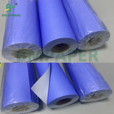 80gm 보라색 파란색 디지털 종이 CAD 플로터 롤 한쪽 흰색 610mm X 50m 2인치 코어