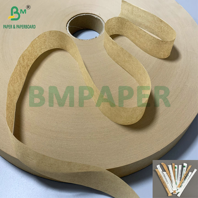 작은 크기를 잘라 30mm 32mm 24gsm 28gsm 빨대 포장용 브라운 크래프트 포장용 종이