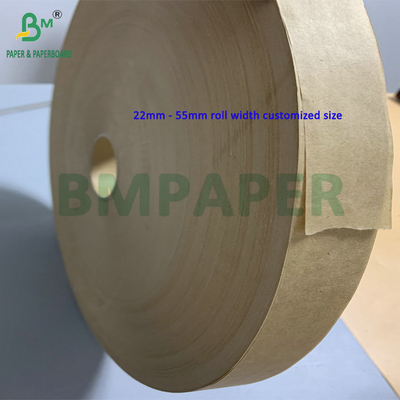 작은 크기를 잘라 30mm 32mm 24gsm 28gsm 빨대 포장용 브라운 크래프트 포장용 종이