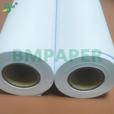 80 GSM 고정도 반 롤 CAD 플롯터 종이 롤 614mm 너비