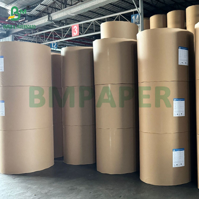 MG 비옥하지 않은 천연 갈색 리브드 크래프트 종이 50gm 롤 800mm 넓은 코어 76mm