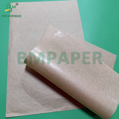MG 비옥하지 않은 천연 갈색 리브드 크래프트 종이 50gm 롤 800mm 넓은 코어 76mm