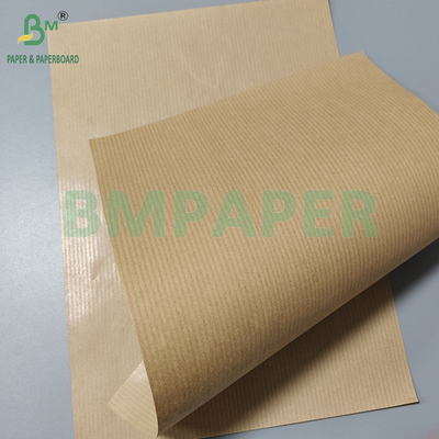 60gm 식품급 일면 화려한 갈색 줄무늬 크래프트 종이 롤