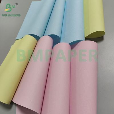 80gm CB CFB CF 탄소 없는 복사 종이 롤 242mm × 12000m 이미지 블루