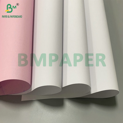 56gm 60gm CB CFB CF 흰색 파란색 분홍색 탄소 없는 종이 44.5cm 롤