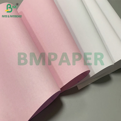 56gm 60gm CB CFB CF 흰색 파란색 분홍색 탄소 없는 종이 44.5cm 롤