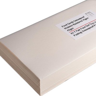 Food Garde Greaseproof Moisture Resistance 40gsm 45gsm Kit 7 Fast Food Deli Tray Liners Packing Greaseproof Paper