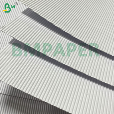 15.5*20" White Lightweight Fluted Corrugated Paper For Craft & Gift Boxes Packing