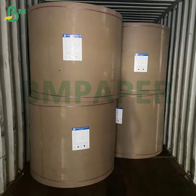 70gsm 갈색 줄무늬 크라프트지 광택 한 면 맞춤형 30 - 180cm 롤