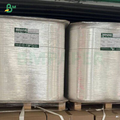 인쇄 가능한 우수한 인장 강도 28그램 백색 빨대 포장지 OBA 무첨가