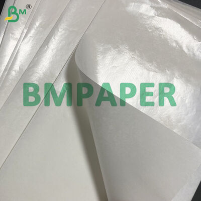 50gm 접시 포장용 종이 40g+9g 폴리 코팅 된 흰색 크래프트 종이