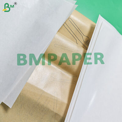 40g + 9g 폴리 코팅 백색 갈색 칼붙이 포장지 120mm 160mm 식품 안전