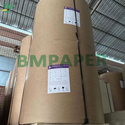 300gm + 15g PE 코팅 브라운 크래프트 종이 거리 음식 트레이 기름 방지 85cm