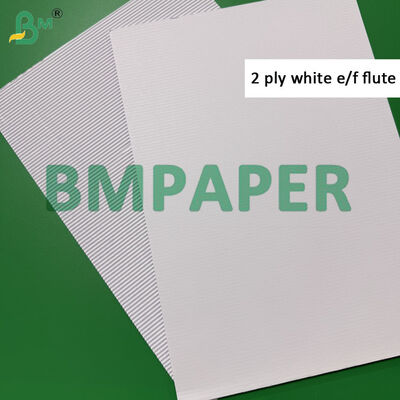 2ply 3ply E Flute Corrugated Board 120cm x 85cm, Two Sides White High Rigidity