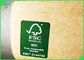환경 친화적인 50g Kraft 종이 브라운 음식 포장지 목록 FSC FDA ISO