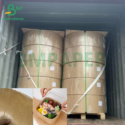 270 + 15 GSM 기름질 수 없는 갈색 Kraft PE 코팅 식품용 종이
