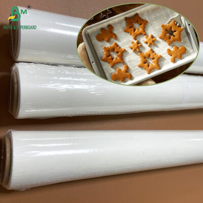 고온 저항성 38gsm 흰 오븐 베이킹 종이 롤 15 x 30 피트