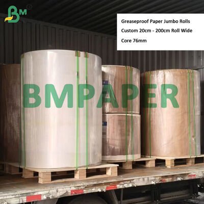 35gm 40gm 식품 등급 백화 된 흰색 진실 된 지방 방지 종이 덤보 롤 365mm 295mm, KIT 3?? 5 기름 저항